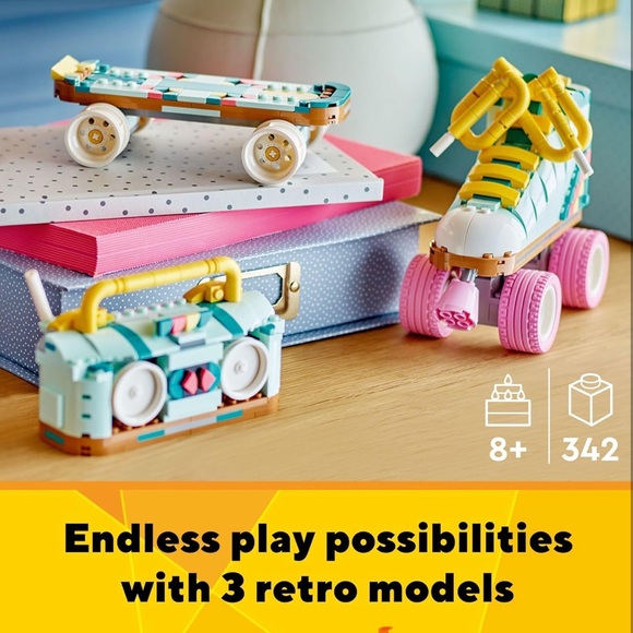 Lego Creator 3 in 1 #31148 342 pcs Retro Roller Skate - Picture 3 of 7